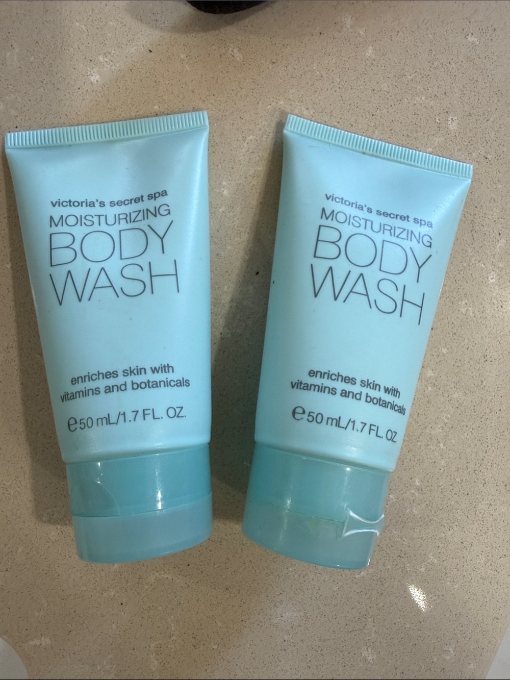 Victoria's Secret Moisturizing Body Wash - Aqua Blue Tubes bundle 2